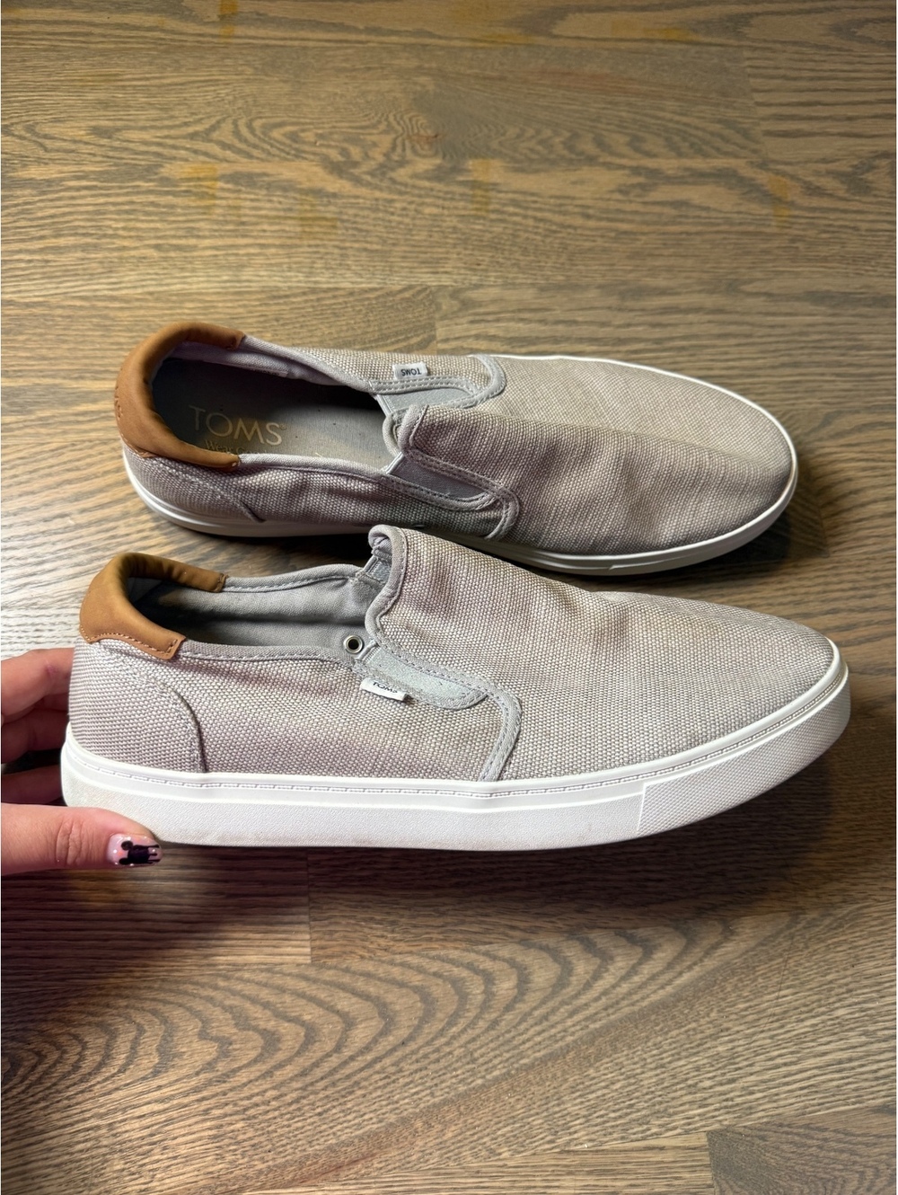 TOMS Men's Slip-On Casual Canvas Shoes Size 11.5